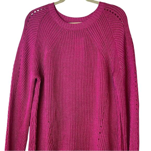 Lauren Ralph Lauren Fuchsia Pink Knit Sweater, Size 1X, NWT! - Picture 1 of 6